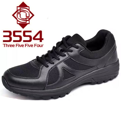 3554正品作训鞋男跑步鞋黑色夏季耐磨劳保解放胶鞋体能训练鞋