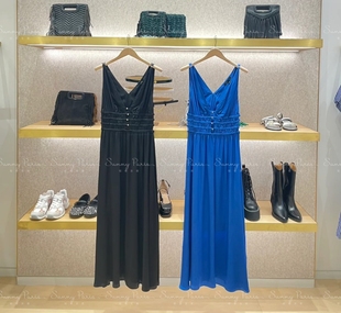 24春夏M@JE法式 镂空吊带连衣裙3色MFPRO03583 甜美显瘦修身 无袖