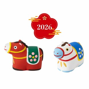 现货日本中川政七商店十二生肖2026马本命年招福摆件兔蛇樱花达摩