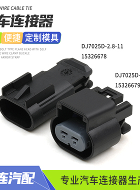 15326678汽车防水连接器15326679德尔福2孔插头DJ7025D-2.8-11/21