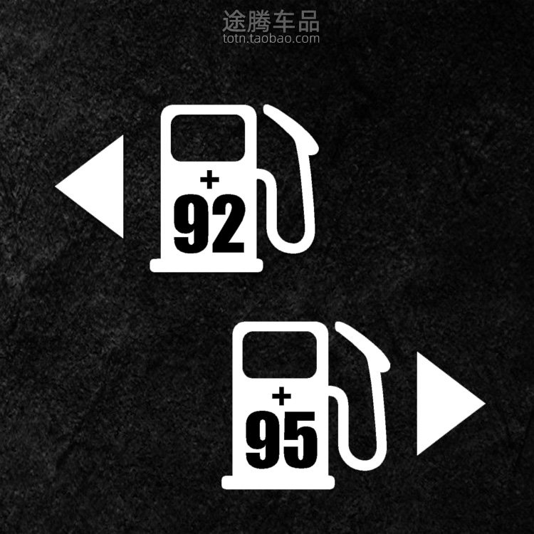 汽车油箱盖贴纸防水防晒装饰贴摩托车贴今天你加油了吗提示贴汽油