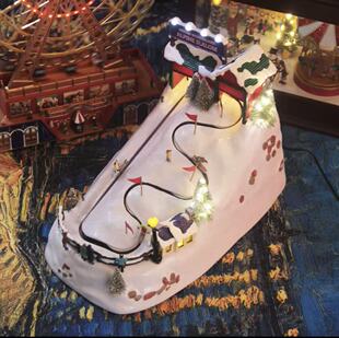 美国Mr.Christmas滑雪场音乐盒女生儿童生日圣诞礼物创意高级摆件