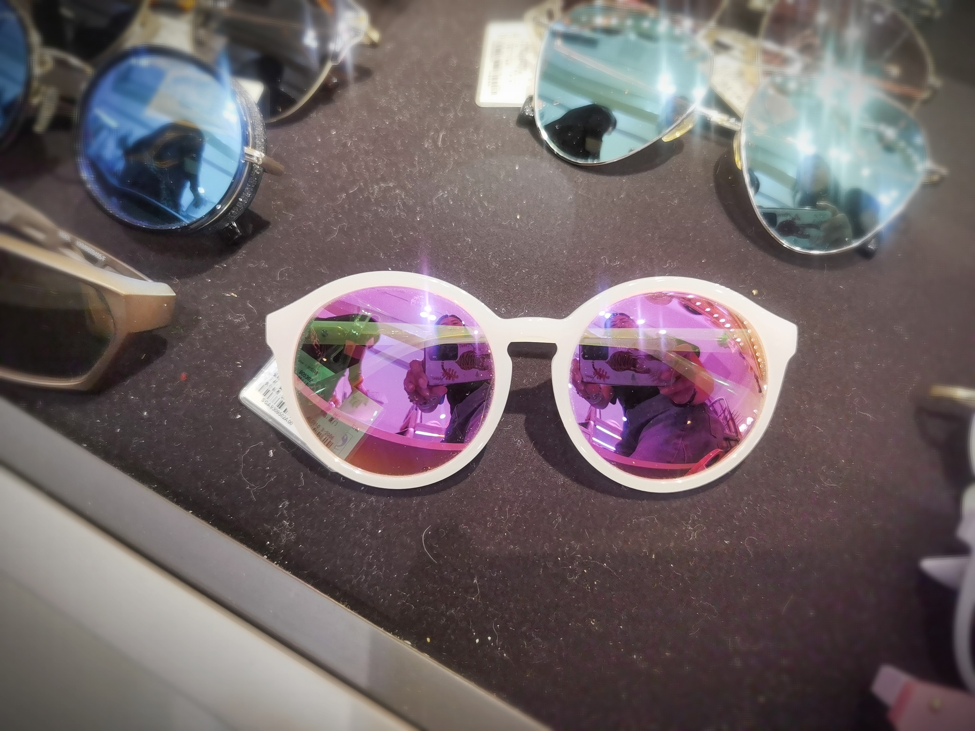 she's茜子专柜正品国内代购墨镜糖果浅粉时尚潮酷偏光太阳镜