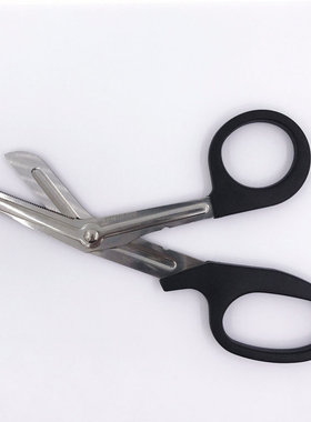 肌贴剪刀不锈钢弯头剪刀肌肉贴肌内效贴布剪刀特氟龙剪15cm绷带剪