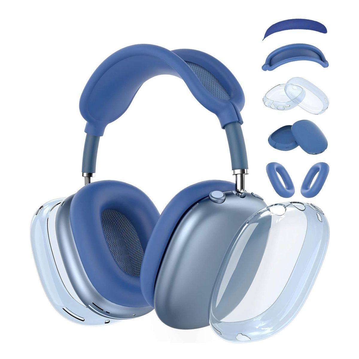 【四件套】AirPods Max耳机保护套透明外壳+耳帽+头梁+束网垫保护