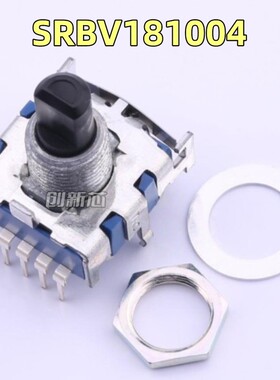 SRBV181004日本ALPS旋转开关波段开关1刀8档信号切换开关轴长15mm