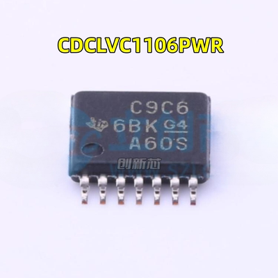 全新 CDCLVC1106PWR 丝印C9C6 时钟缓冲器芯片 封装TSSOP14 原装