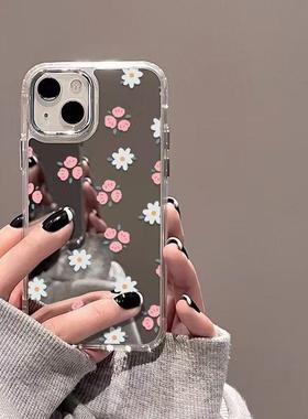 清新雏菊适用三星s25ultra手机壳镜面s24+s22情侣s23fes21保护套note20个性a55a54日韩a35a34防摔a15a16a25