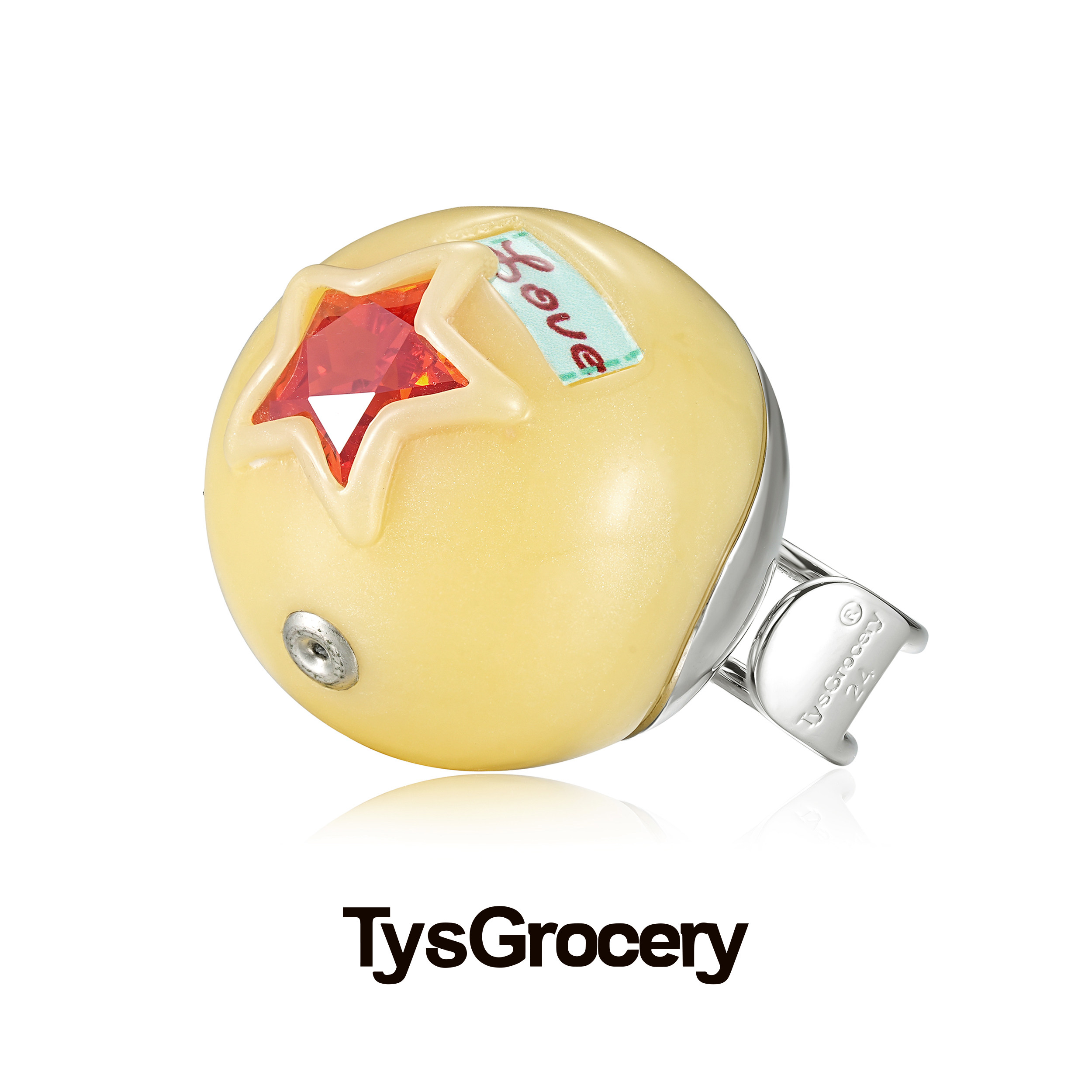 TysGrocery 24 星星宝石圆球树脂戒指