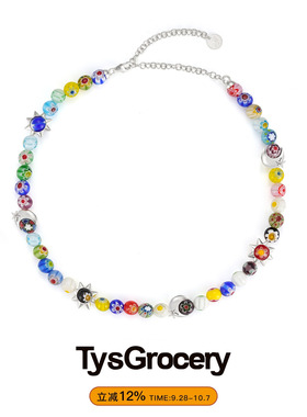 TysGrocery琉璃珠素银夏日女项链