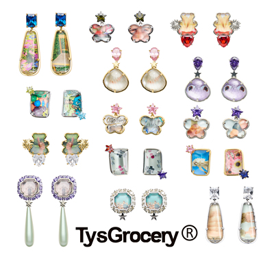 TysGrocery 26 宝石相册系列耳环