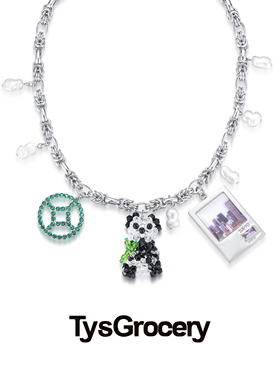 TysGrocery珍珠手工编珠熊猫项链