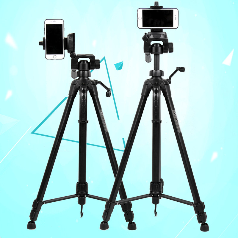 手机直播支架三脚架自拍拍照摄影录像视频旅游便携多功能三角支架