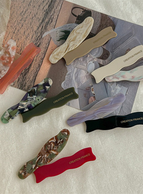 creation france一字夹简约前额刘海夹碎发卡2024新款侧边鸭嘴夹