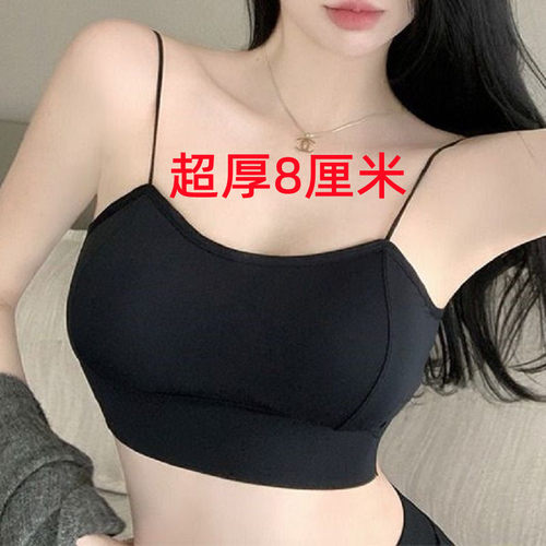 性感抹胸内衣女吊带背心加厚8CM