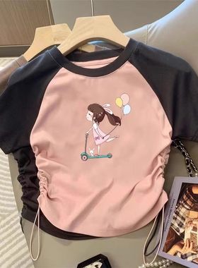 女童短袖T恤夏季新款纯棉