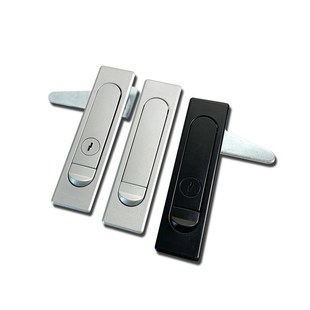 E-LXAT62-A84 E-LXAT61-A117把手按压式平面锁三点式机柜门锁柜锁