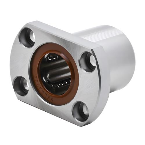 光轴直线运动轴承圆法兰LMF16 20 25 30GA钢保耐高温金属滑动导套