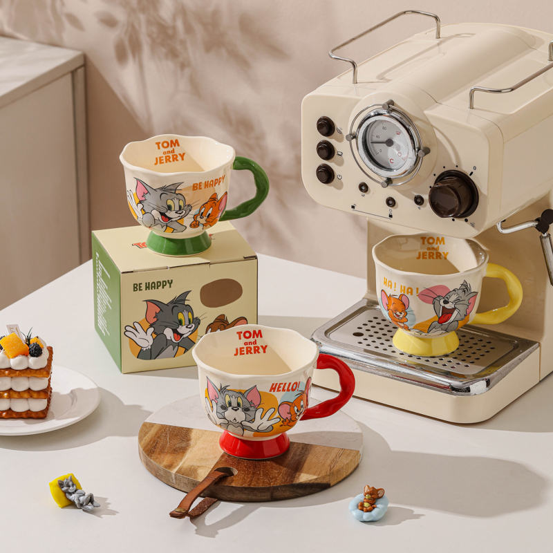 猫和老鼠陶瓷马克杯办公室家用喝水杯子牛奶咖啡杯生日礼物情侣杯