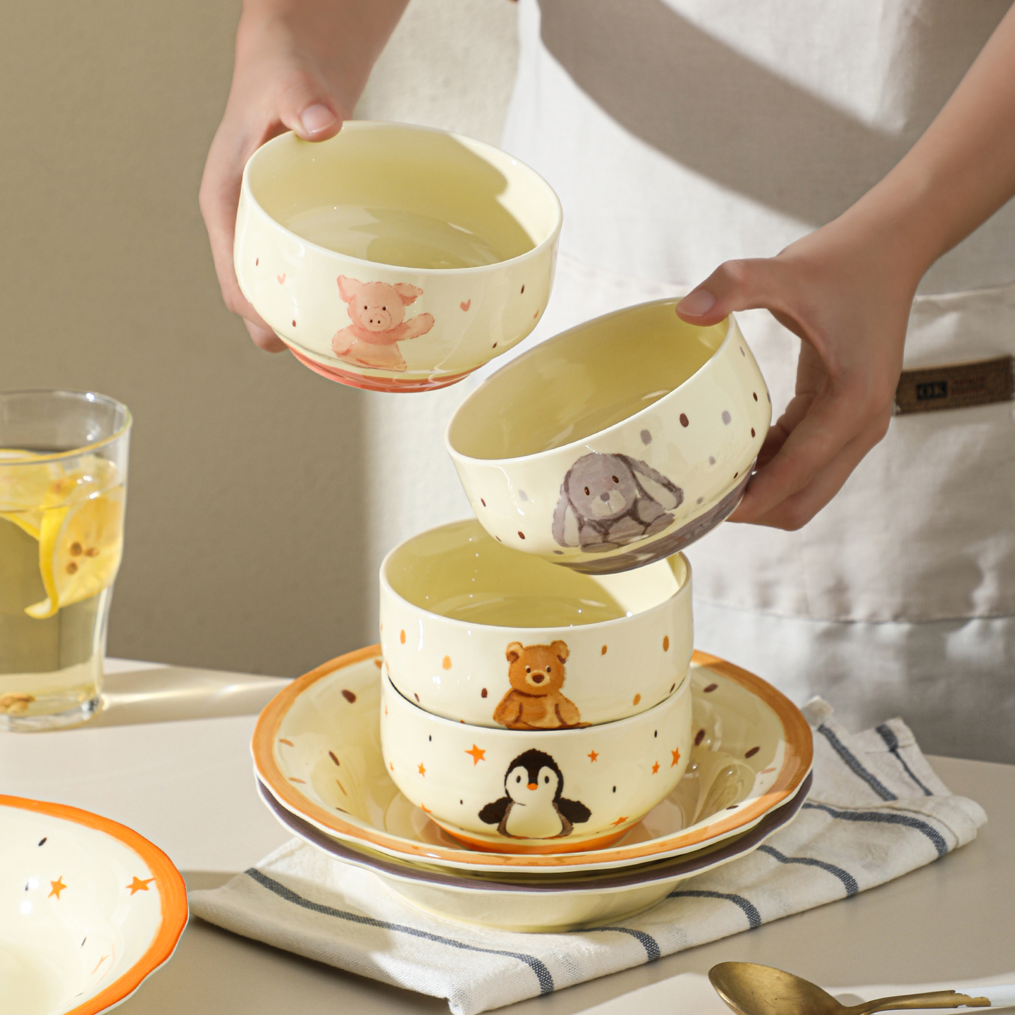 好看陶瓷碗家用餐具酸奶碗ins韩式个人专用2025新款高颜值米饭碗