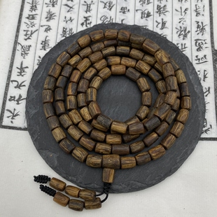 【白奇楠桶珠随行手串】 软油 规整实心 味道超浓香 生闻香气扑鼻