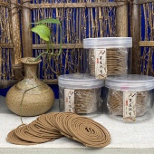 芽庄虫漏沉香盘香家用室内熏香办公室香薰4小时盘香