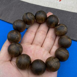 黑油2.0奇楠软油九分沉手串 高油品质 油脂粘手 过手留香 棋韵正