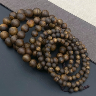 紫棋楠花珠手串 油脂糯软满溢油脂丰富 棋韵凉花香浓郁甜过手留香