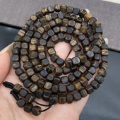 八方来财白棋楠多圈手串 超高油棋韵甜香 金丝白棋楠5mm方正手串