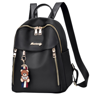 秋冬双肩包女2025新款时尚女士牛津布背包外出旅游大容量轻便书包