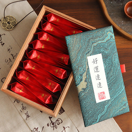 茶包礼品盒奥古曼实木盒空盒袋装茶叶私房茶包装盒红绿茶礼盒定制