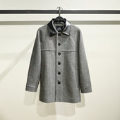 B1AAF440F太平鸟男装 2025冬季 国内羊毛呢大衣外套B1AAF440FL7