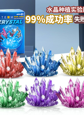 儿童益智趣味科学小实验手工制作DIY自种水晶生长化学种植结晶