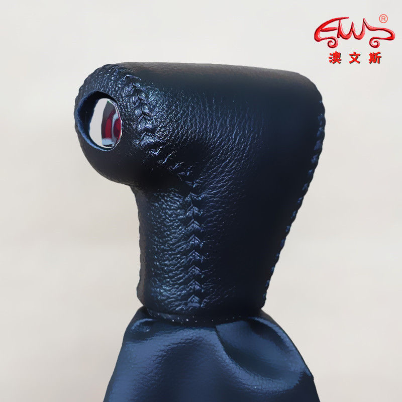适用悍马H3自动档真皮免缝挡把套