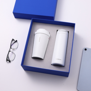 乐扣咖啡杯套装商务定制logo企业会议活动福利纪念保温杯伴手礼盒