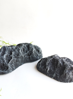 摆件拍摄石块餐厅饭店造景苔藓石头装饰室内道具布置仿真橱窗泡沫