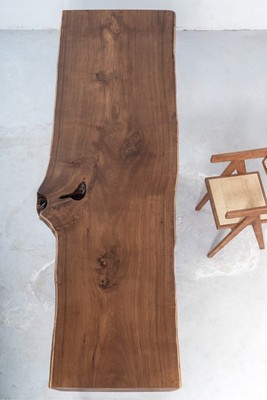 缅甸瓦城柚木实木大板桌大板茶桌餐桌办公桌书桌原木299*87*11.5