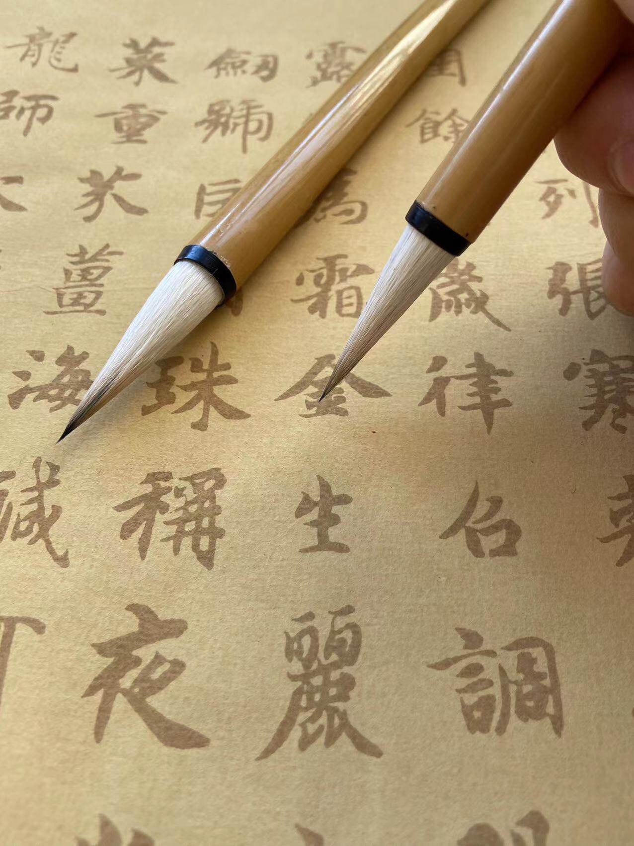 安邦笔庄 紫尖神韵紫羊兼毫楷行柳瘦金体山水国画兼毫笔