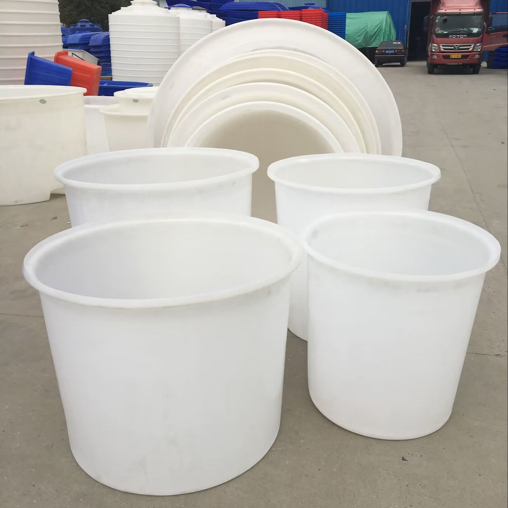 食品级塑料圆桶加厚大水桶腌制发酵酿酒大白桶蓄水桶熟胶牛筋圆桶