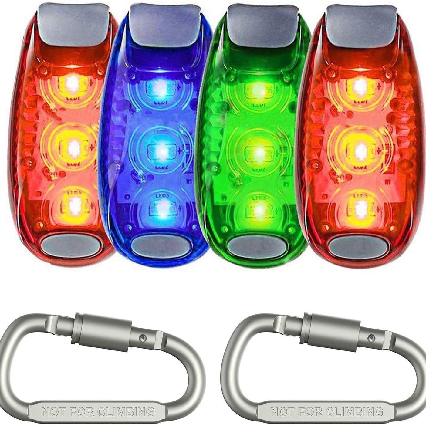 跑步灯便携多功能户外迷你警示灯自行车尾灯背包灯头盔灯跑步警示