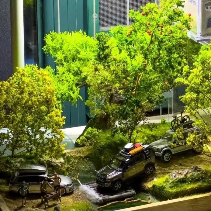 桌面兵人地台场景模型拍摄沙盘