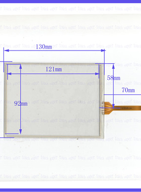 170914 130*97MM工控专用触摸手写外屏幕玻璃质量好灵敏度高四线