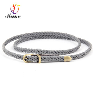 编织细腰带女灰色韩版潮牛仔裤袋百搭配连衣裙腰绳绑带裤带小皮带