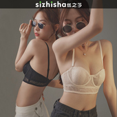 维多利亚文胸大胸显小薄缩胸bra防下垂大聚拢胸罩内衣女半杯大码