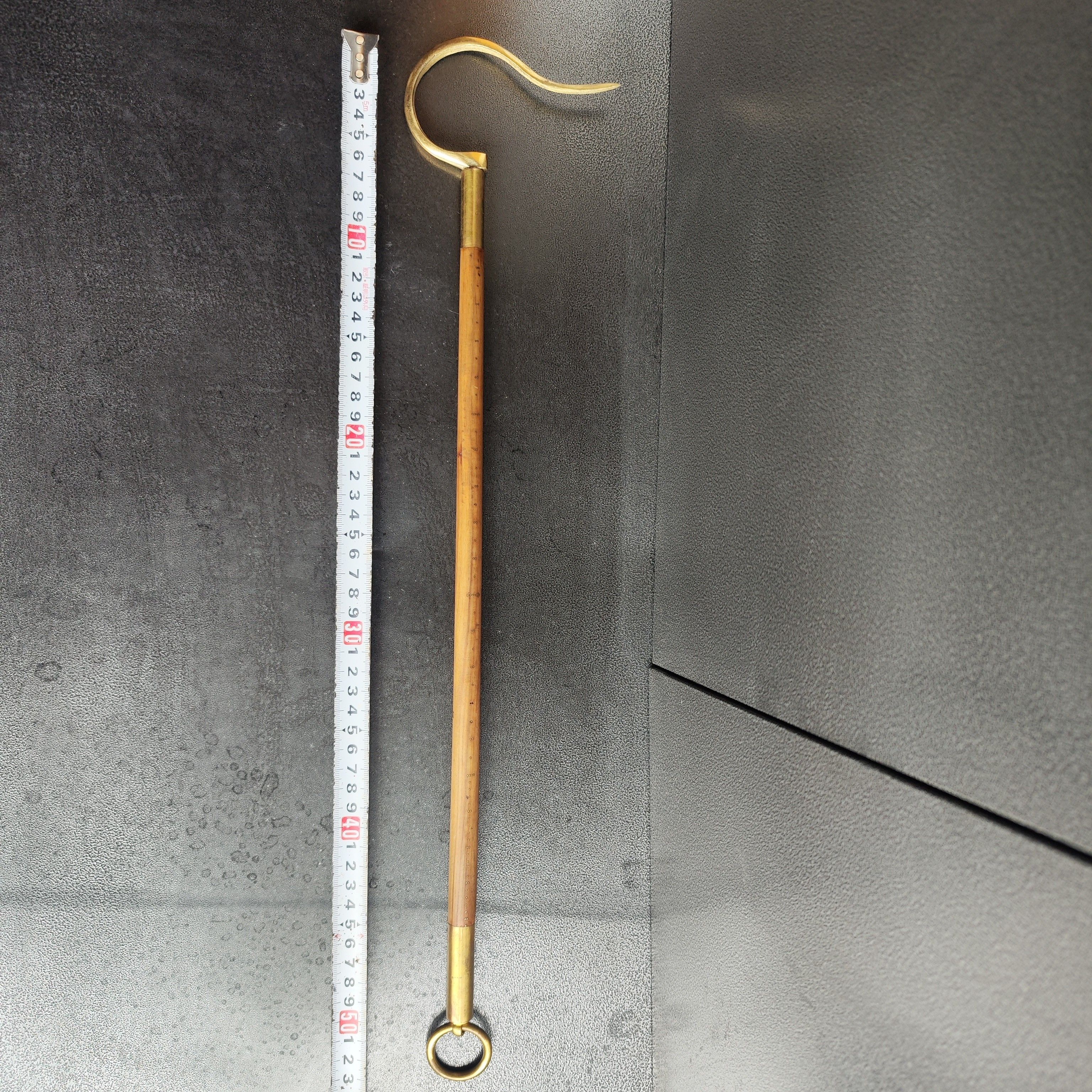 限量收藏级画眉黄铜鸟笼挂钩钩子花梨木老秤杆鸟笼挂钩手工制作