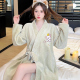睡衣外穿浴袍 春秋法兰绒新款 和服睡袍女秋冬季 加厚珊瑚绒保暖长袖