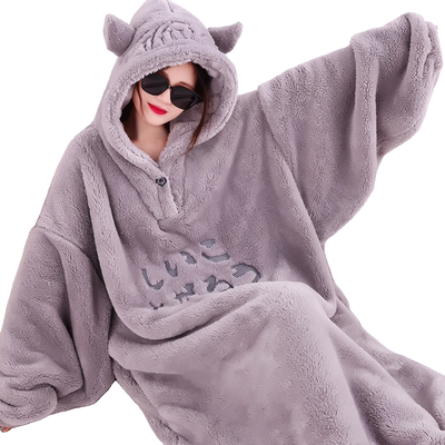 汀伊兰女法兰绒保暖家居服新款