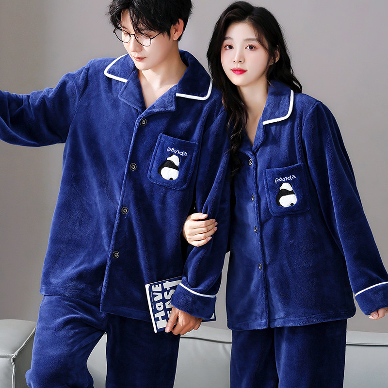 情侣睡衣女秋冬季加厚套装家居服男保暖长袖春秋珊瑚绒法兰绒外穿,女士内衣/男士内衣/家居服,睡衣/家居服套装,淘宝优惠券,粉丝福利购,淘宝优惠卷
