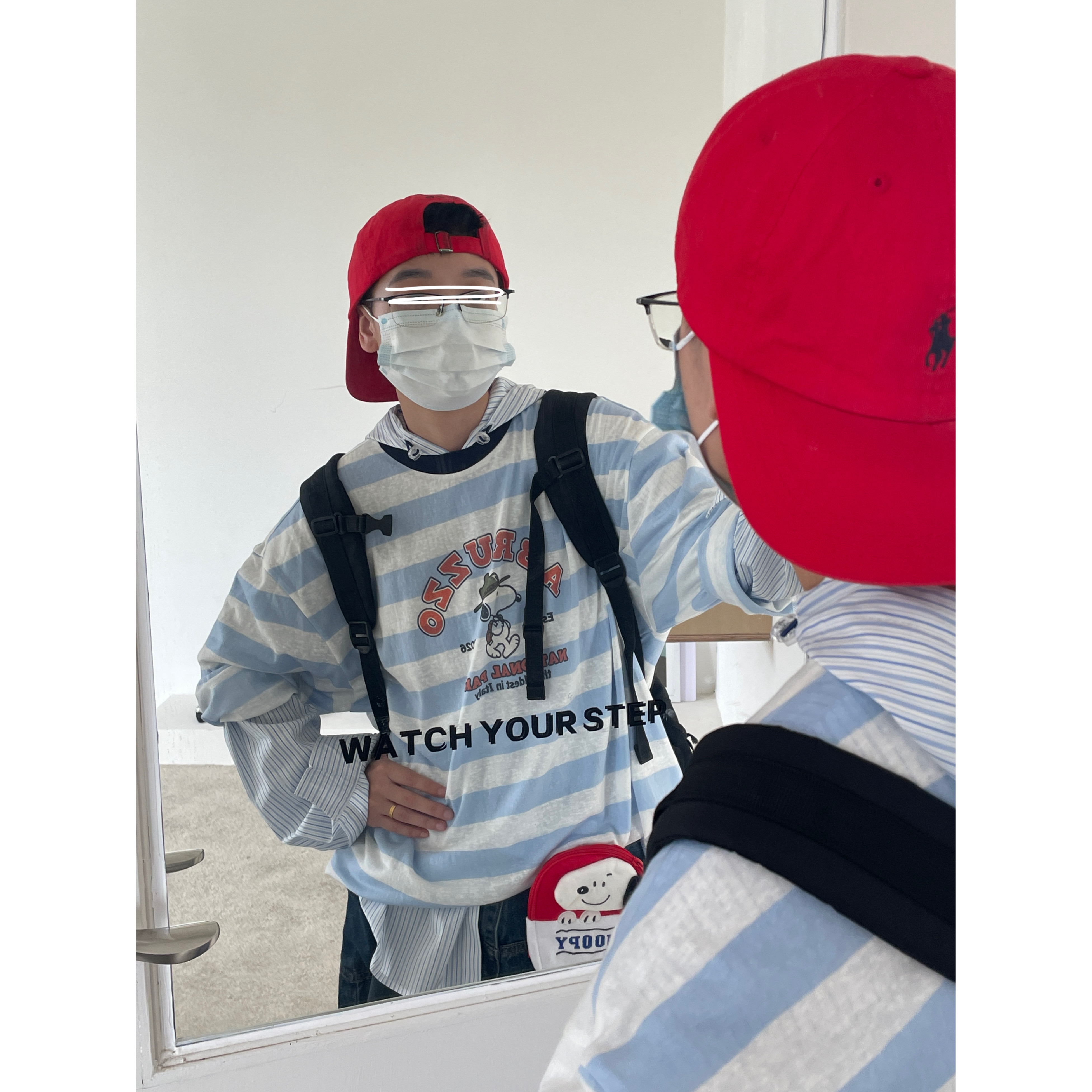JUSHOUREN 卡通动漫圆领莱赛尔长袖T恤条纹罩衫内搭男女秋季打底图片