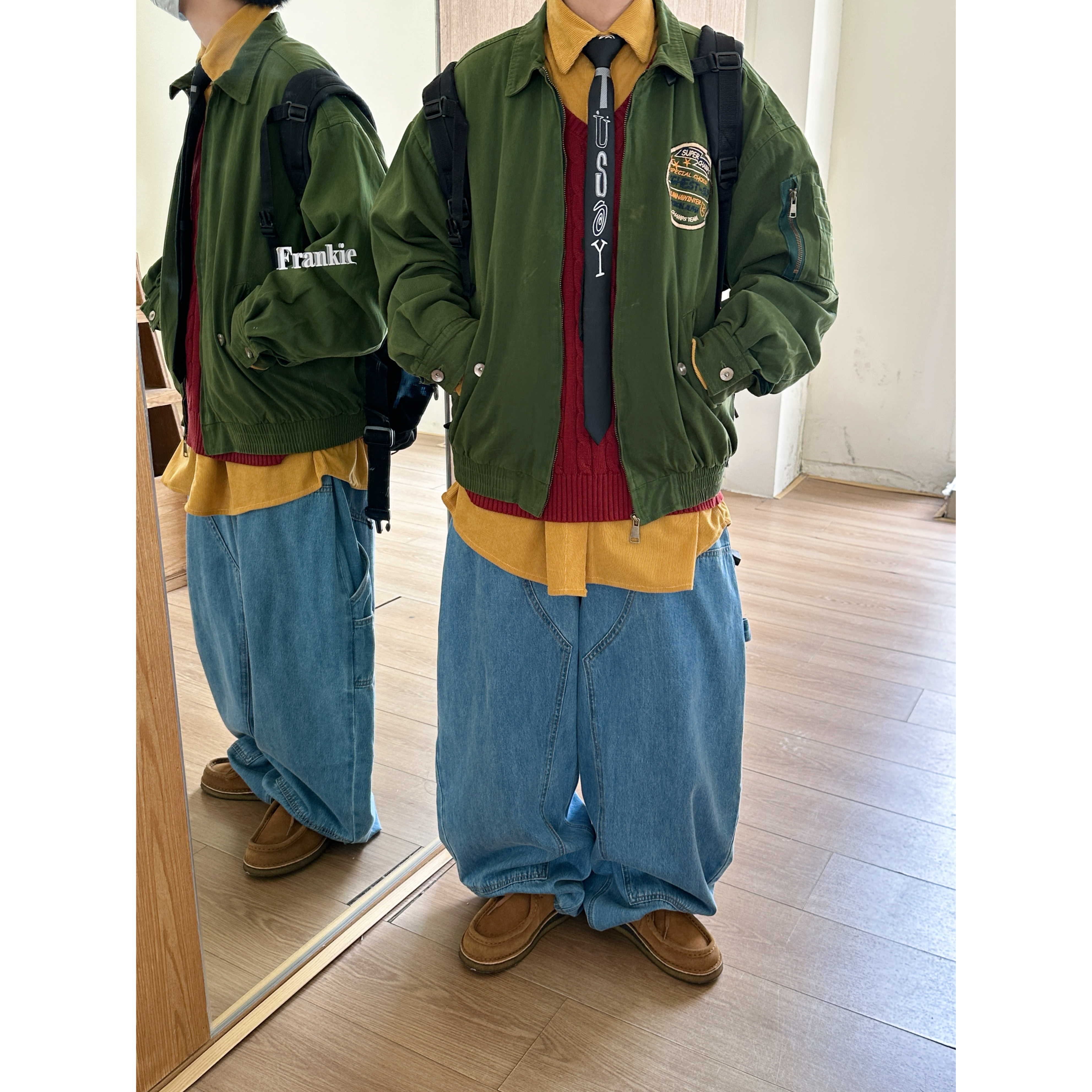 JUSHOUREN美式复古vintage夹克